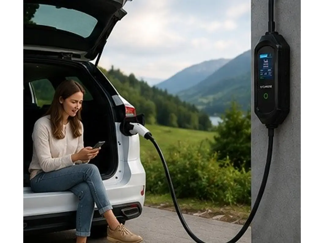 Carregador Portátil 3,5 kW | 16A | 3,5 - 5 - 10 Metros | App Wi-Fi | Saco Transporte 19
