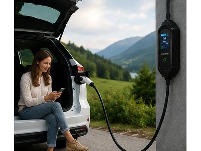 Carregador Portátil 3,5 kW | 16A | 3,5 - 5 - 10 Metros | App Wi-Fi | Saco Transporte 19