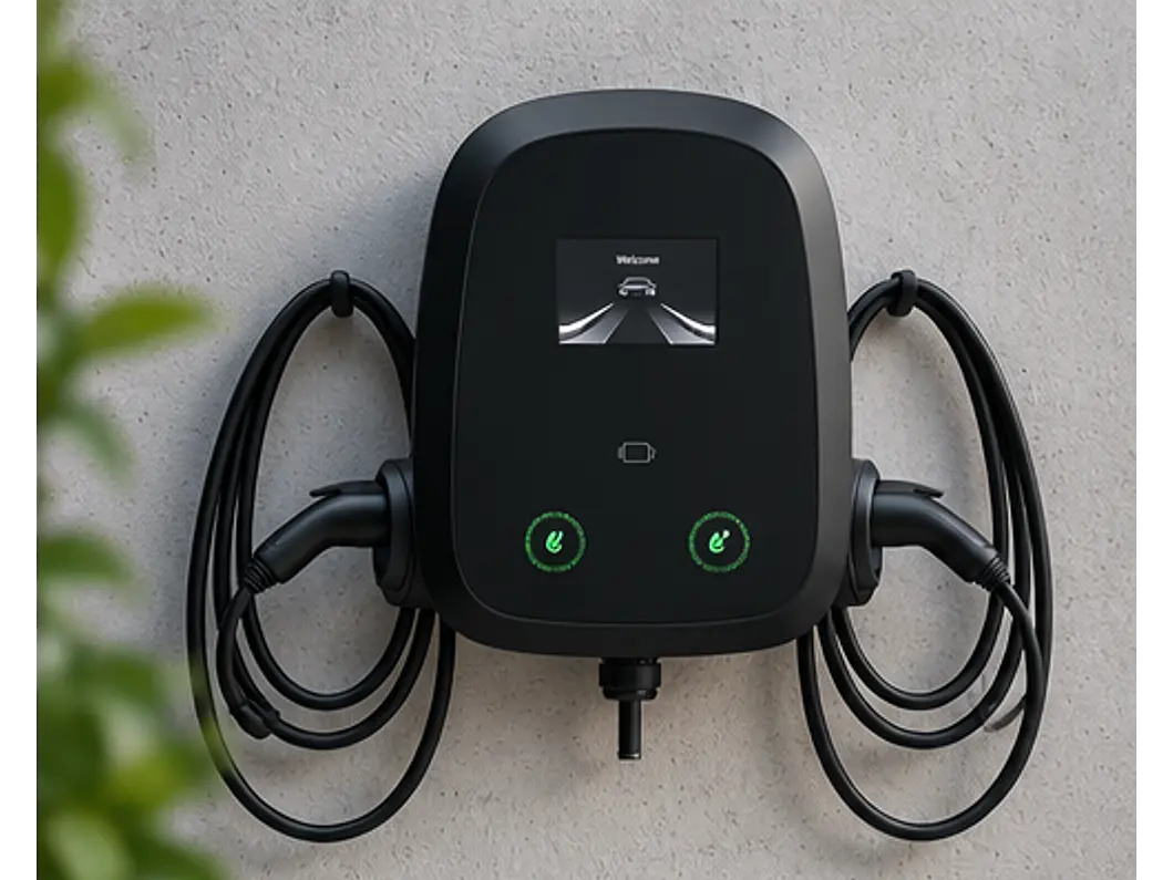 Wallbox Dupla 2 × 22 kW - 32A – APP, RFID, DLB e OCPP 2