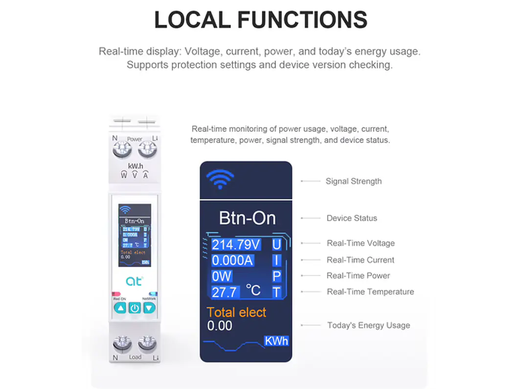 Contador Digital W-FI Quadro Eletrico - Condominios - 220v/50hz  7