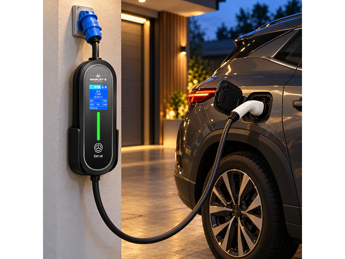 Carregador Portátil 7 kW | 32A | 3,5 Metros | Ecrã LCD | Saco Transporte 2