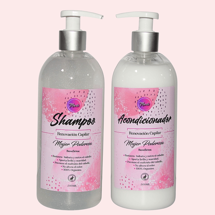 Kit shampoo y acondicionador renovación capilar 1