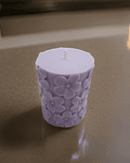 Vela con flores