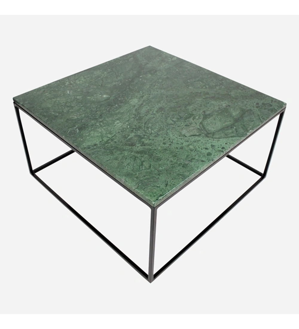 Mesa de Centro Cuadrada Mármol Verde