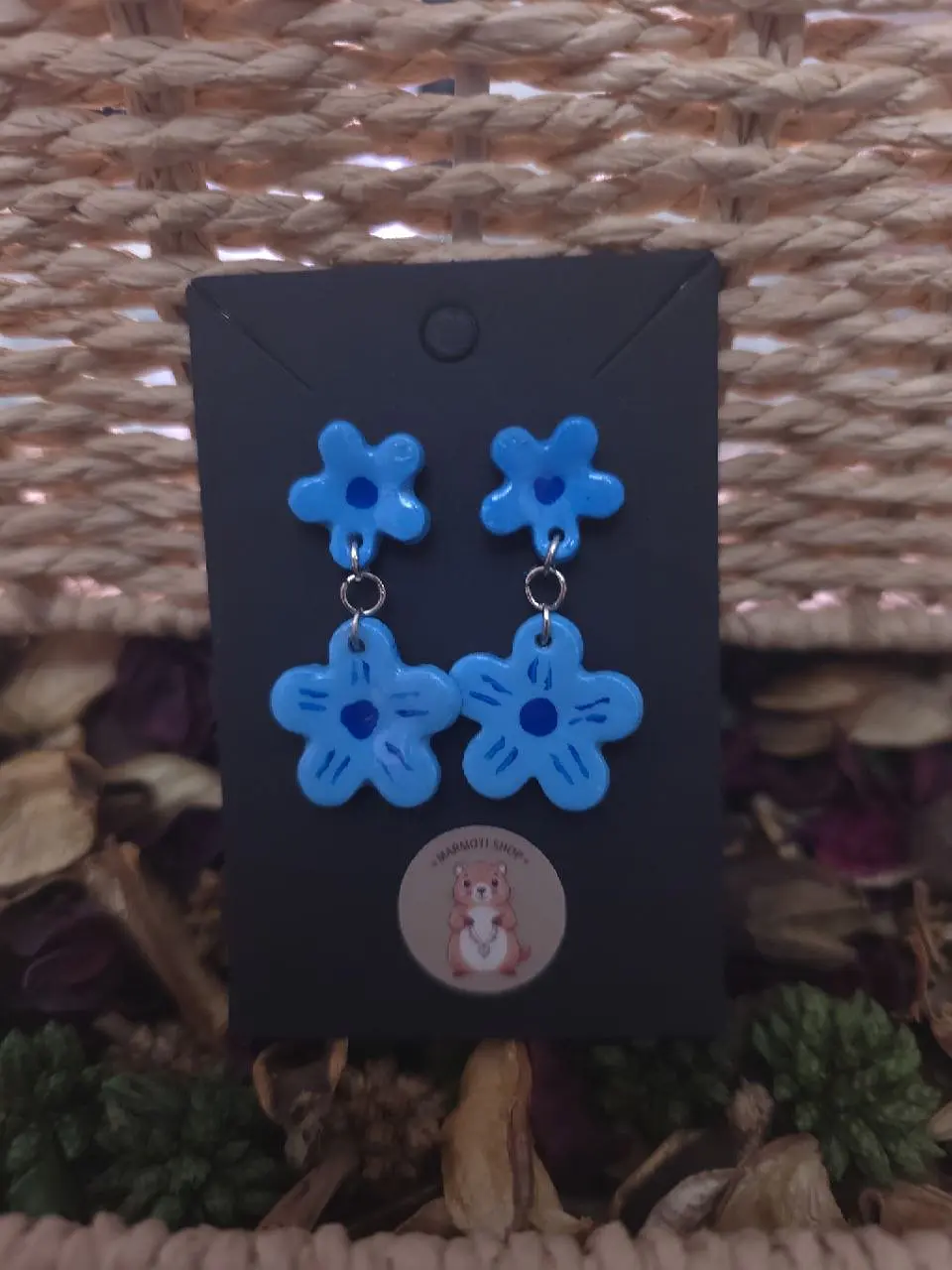 Pendientes Flor Blu 1