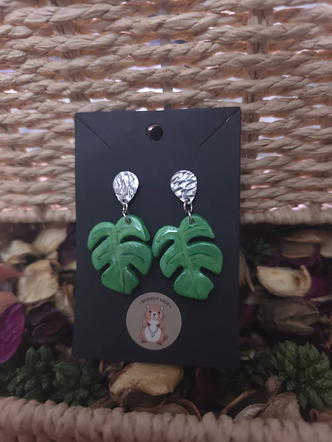 Pendientes Monstera Basic