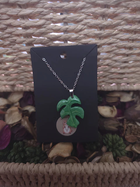 Colgante Monstera Basic + cadena