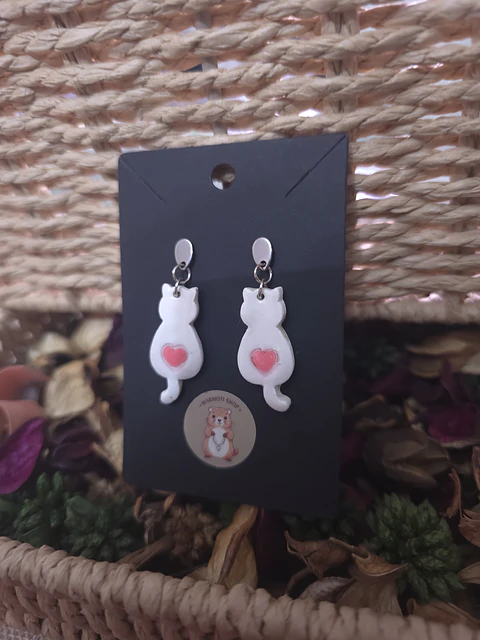 Pendientes Cat Heart
