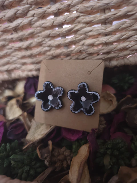 Pendientes Flor Nero