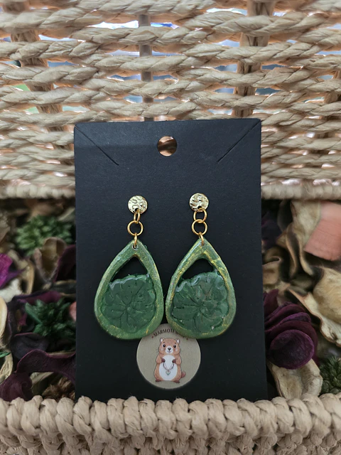 Pendientes Hoja Gold