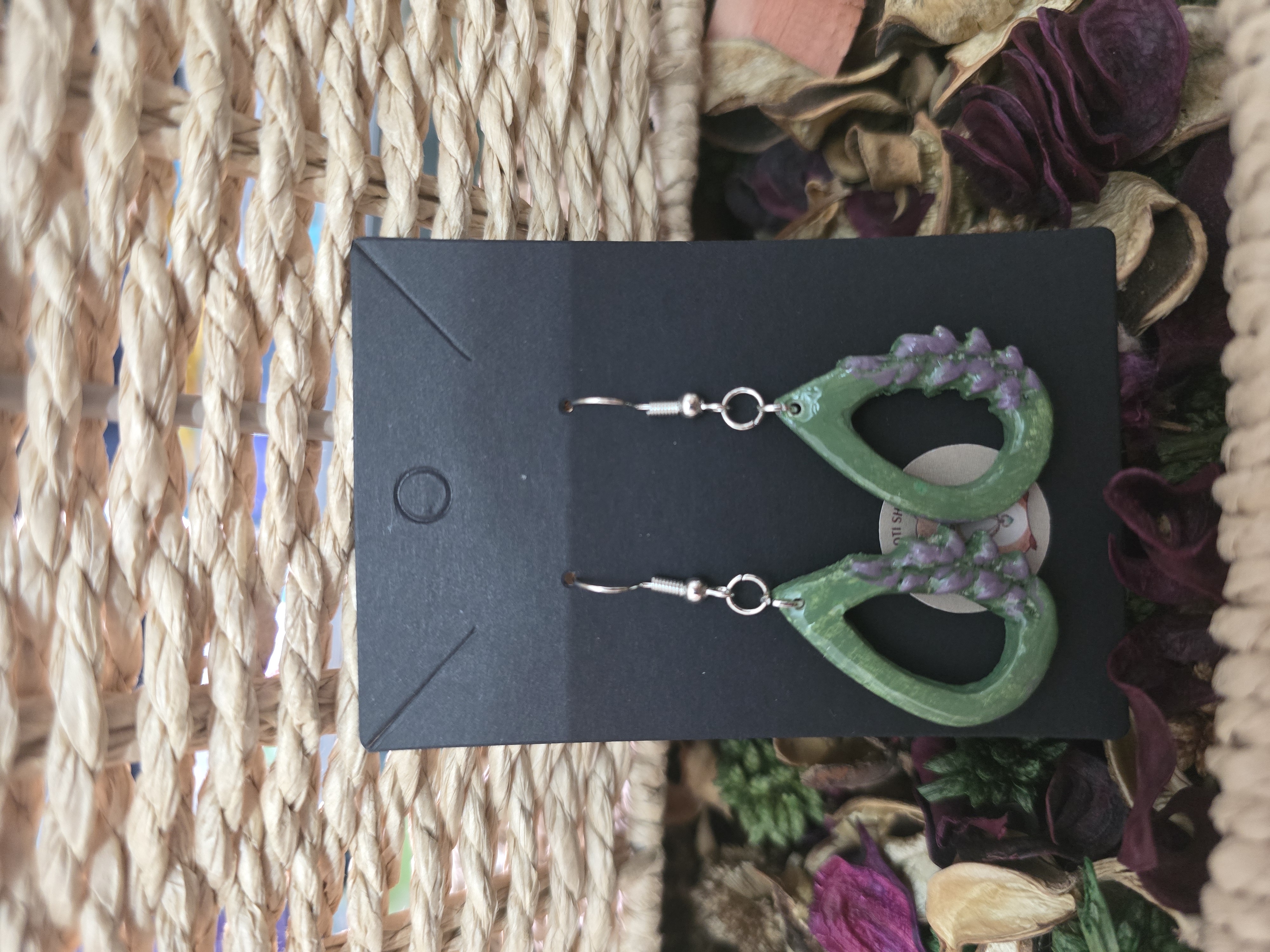 Pendientes Lila Plant