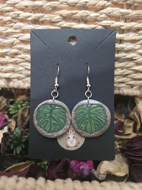Pendientes Circle Plant