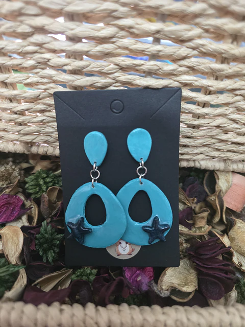 Pendientes Cian Star