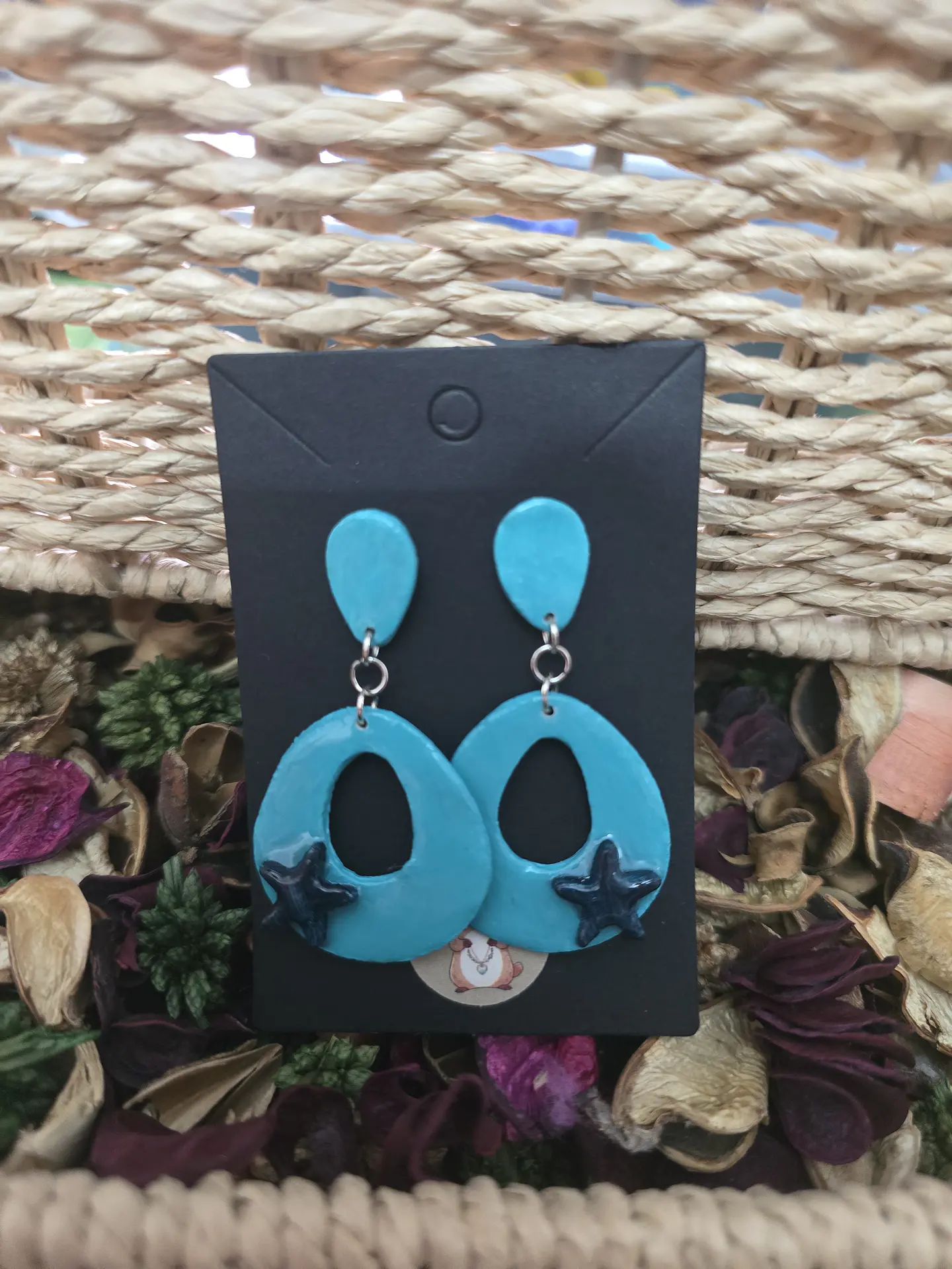 Pendientes Cian Star 1