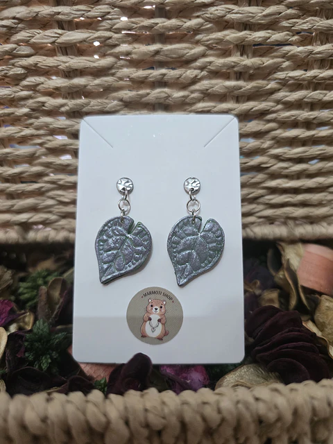 Pendientes Hoja Silver
