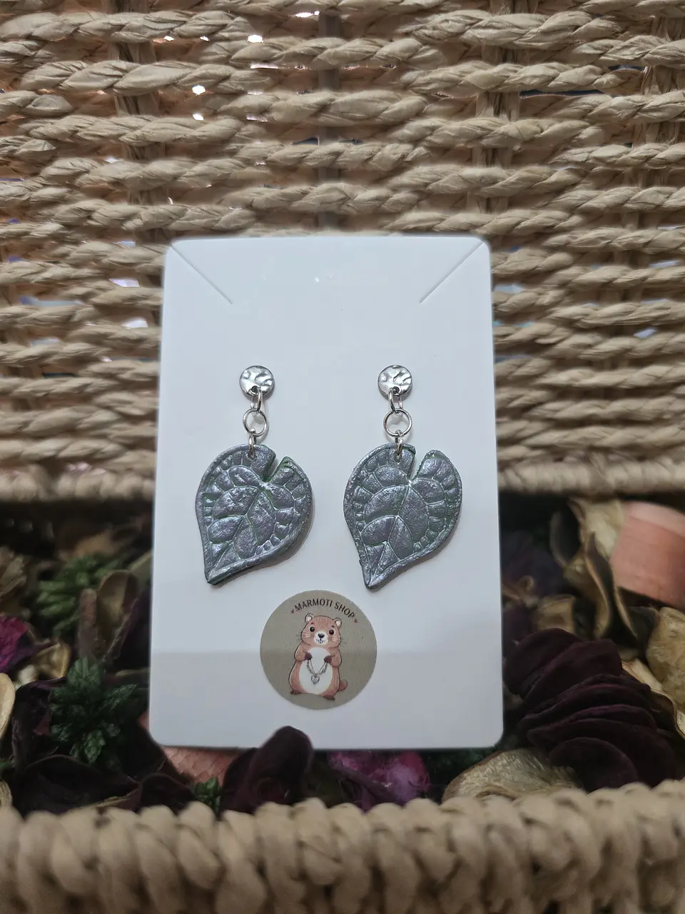 Pendientes Hoja Silver 1