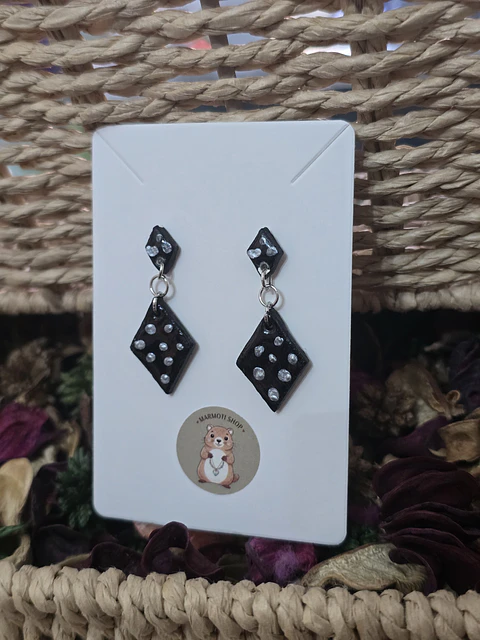 Pendientes Rombo Nero