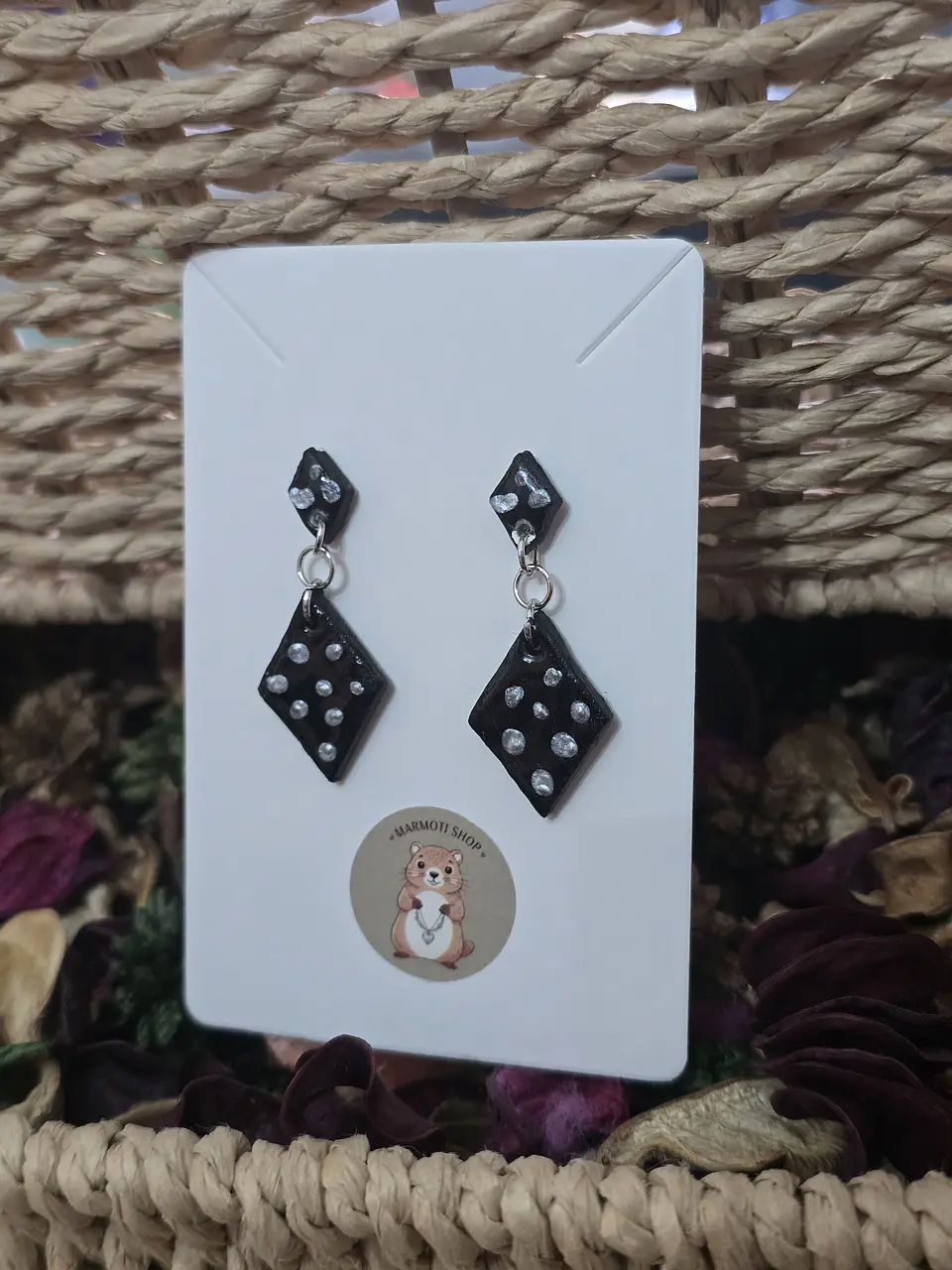 Pendientes Rombo Nero 1