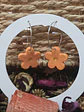 Pendientes Aro Flor Orange - Miniatura 1