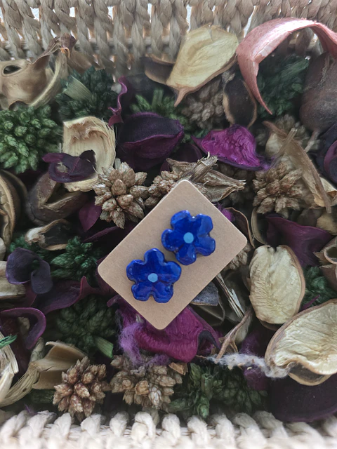 Pendientes Flor Blu