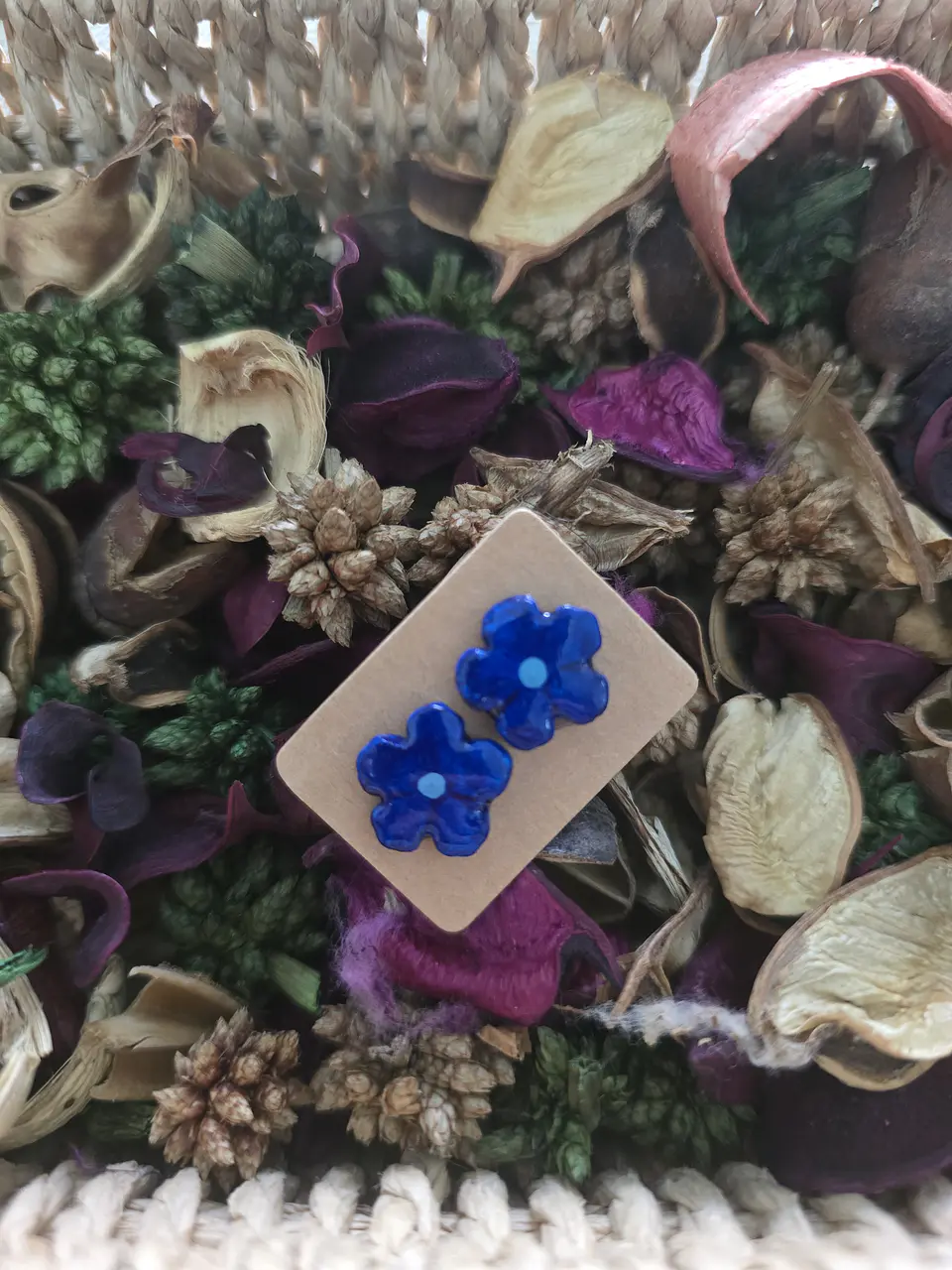 Pendientes Flor Blu 1