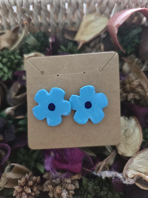 Pendientes Flor Big Blu