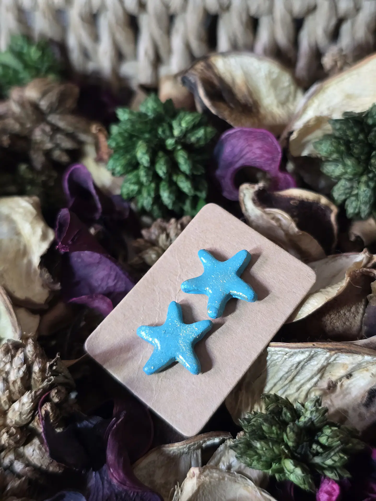 Pendientes Star Cian Gold 1