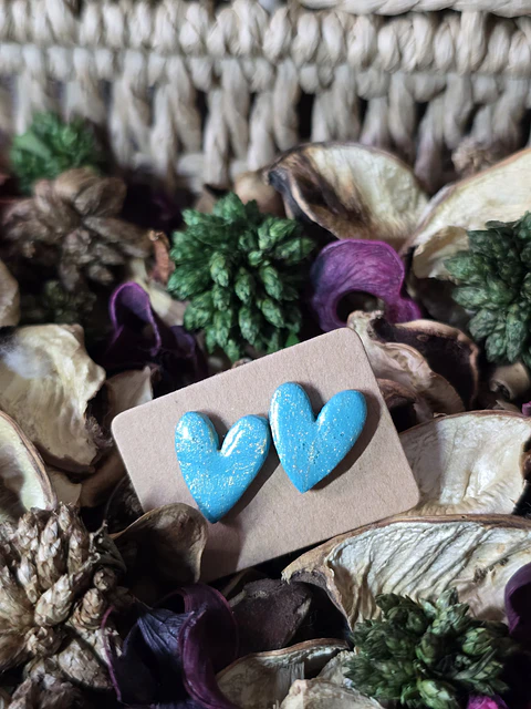 Pendientes Heart Cian Gold