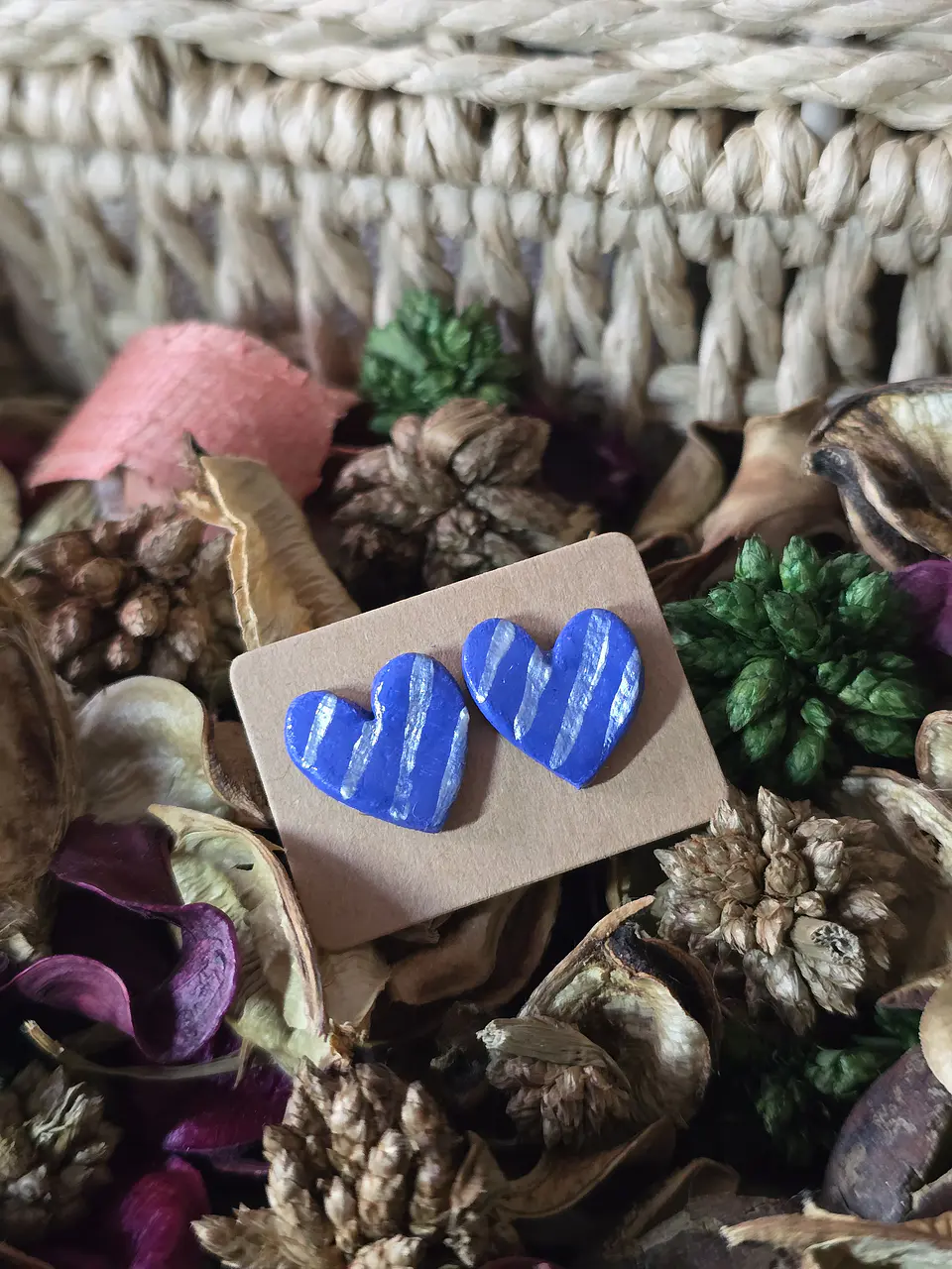 Pendientes Heart Lila 1