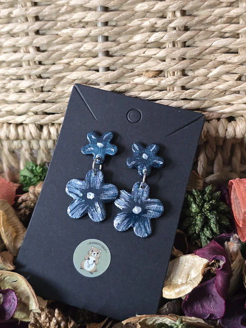 Pendientes Flor Marine