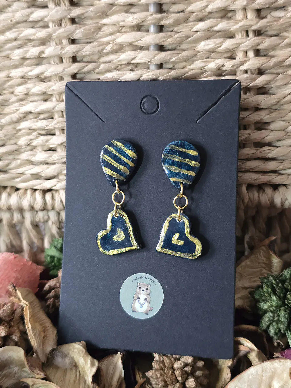 Pendientes Heart Marine Gold 1