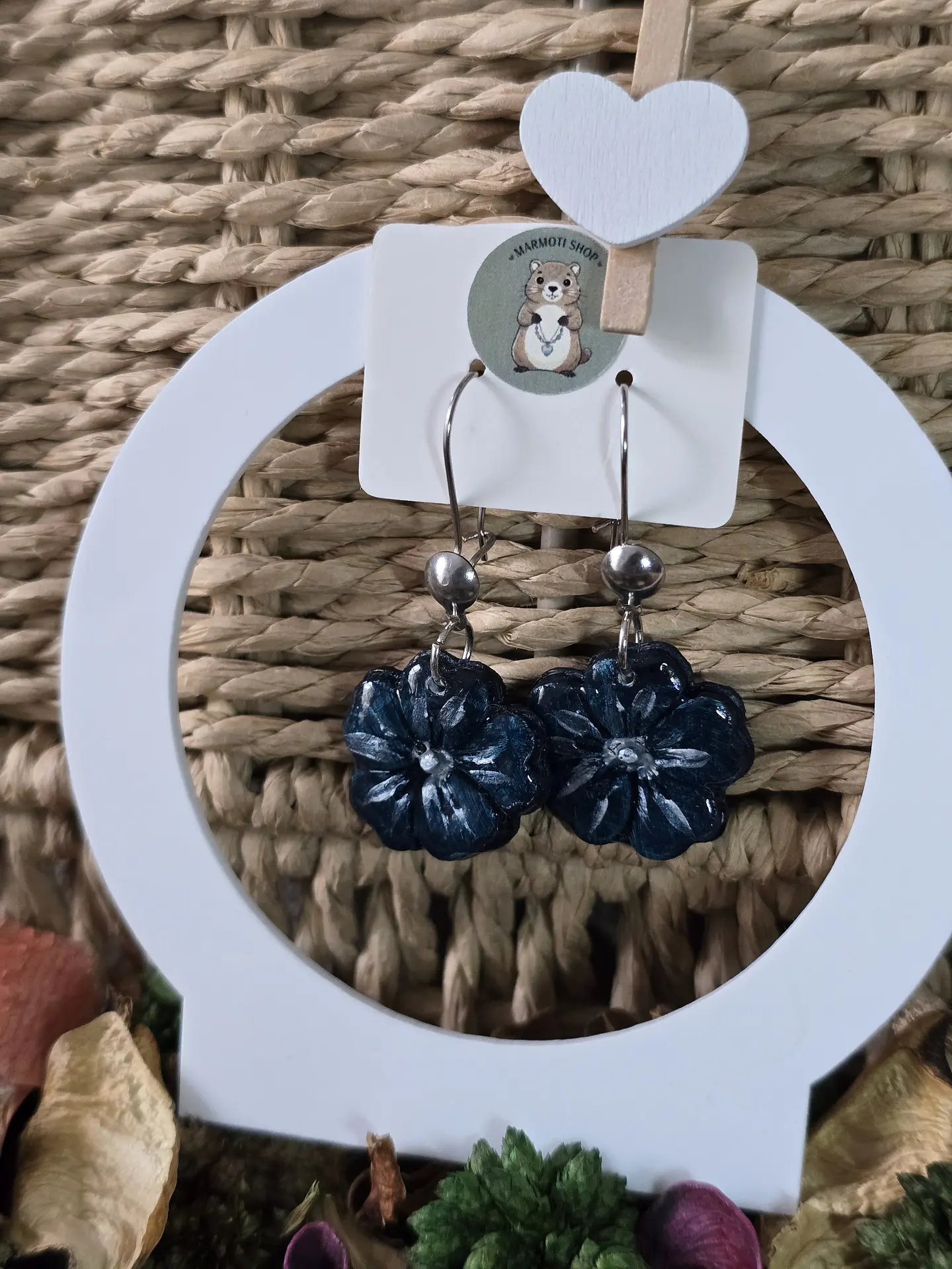 Pendientes Flower Marine 1
