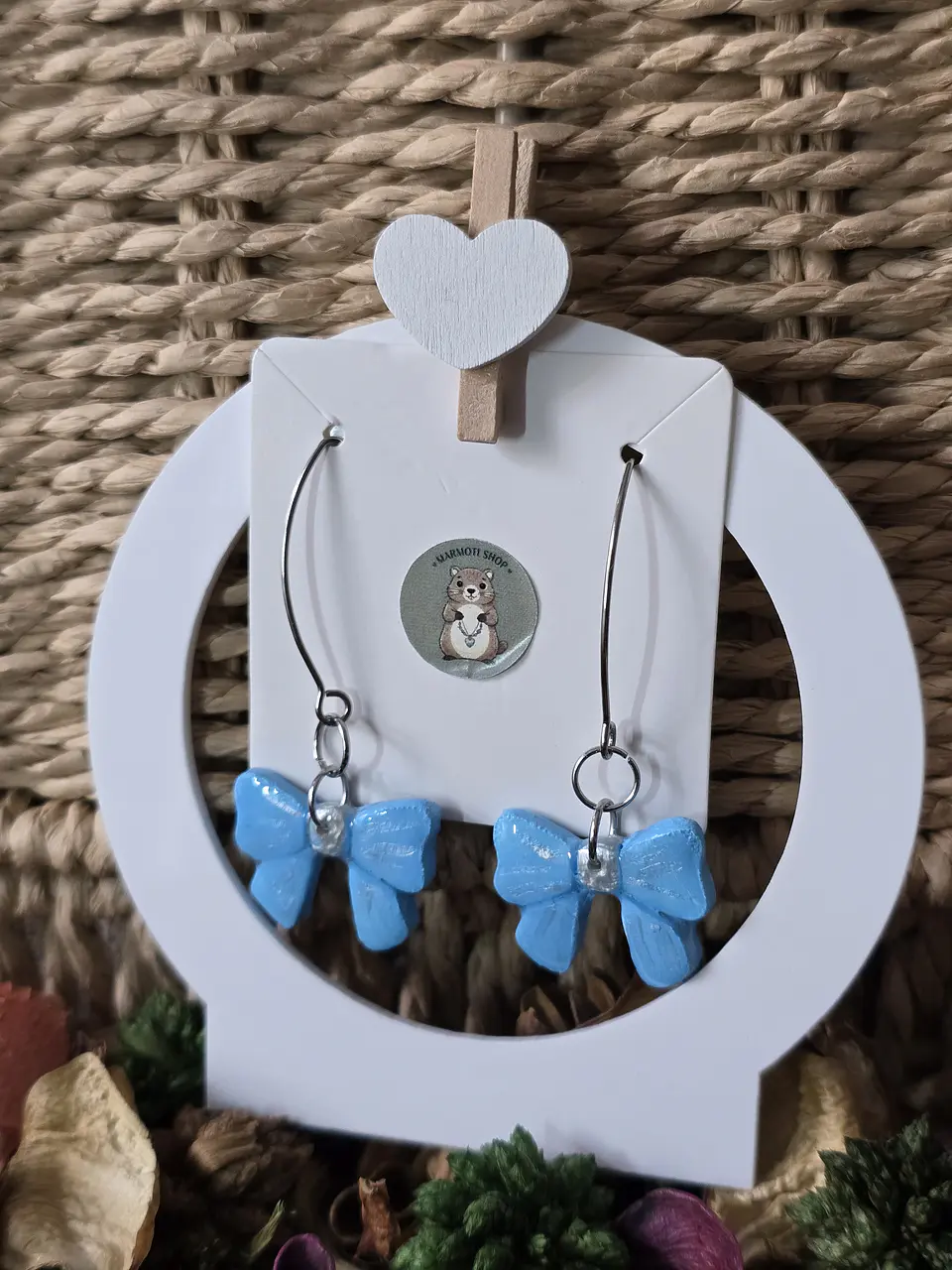 Pendientes Lazo Cielo 1