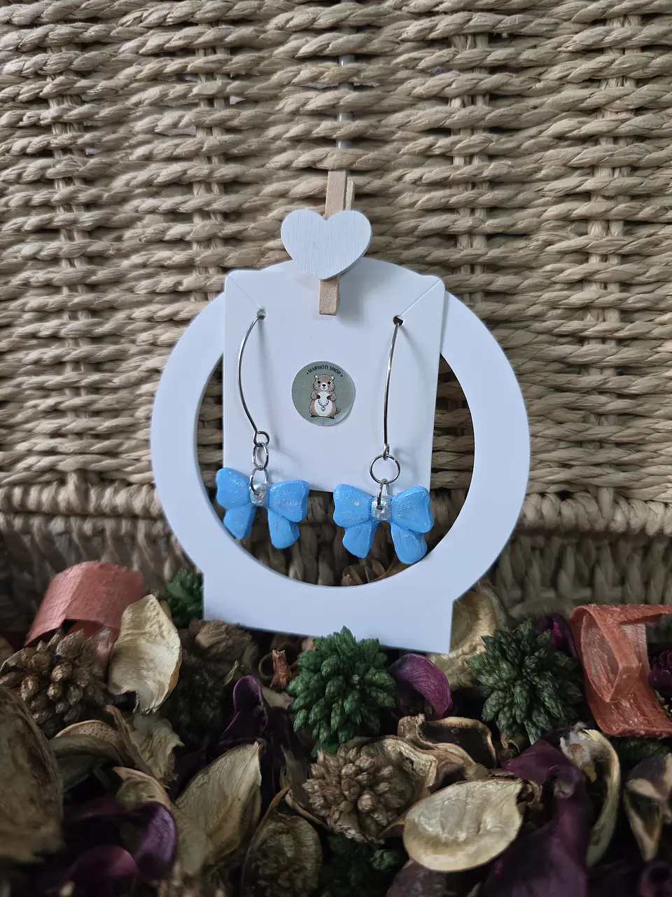 Pendientes Lazo Cielo 2