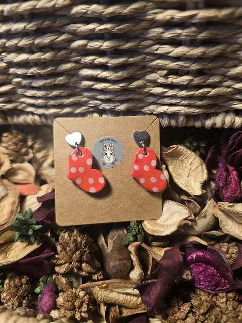 Pendientes Heart Rouge Punts
