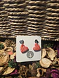 Pendientes Heart Rouge Blanche Line - Miniatura 1