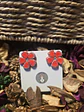 Pendientes Flor Plata Rouge - Miniatura 1