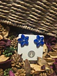 Pendientes Flor Blu Plata - Miniatura 1