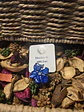 Anillo Ajustable Flor Blu Plata - Miniatura 2