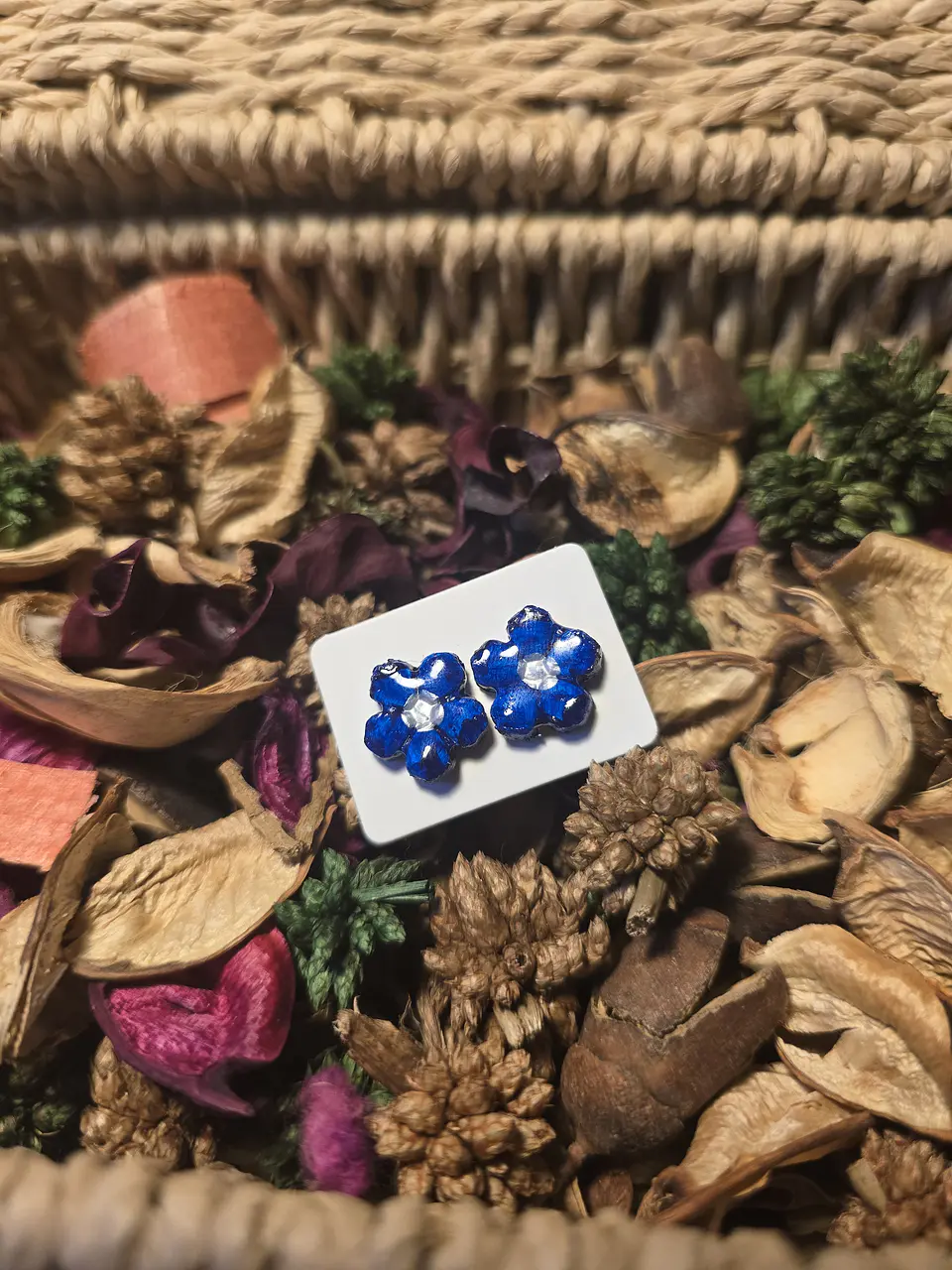 Pendientes Mini Flor Blu 1