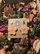 Pendiente Flor Orange Bone - Miniatura 2