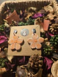 Pendiente Flor Orange Bone - Miniatura 1