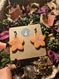 Pendientes Flor Orange Bone 1 - Miniatura 2