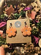 Pendientes Flor Orange Bone 2 - Miniatura 2