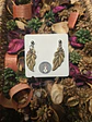 Pendientes pluma marrón 1 - Miniatura 1