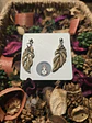Pendientes pluma marrón 1 - Miniatura 2