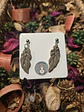 Pendientes pluma marrón 2 - Miniatura 2