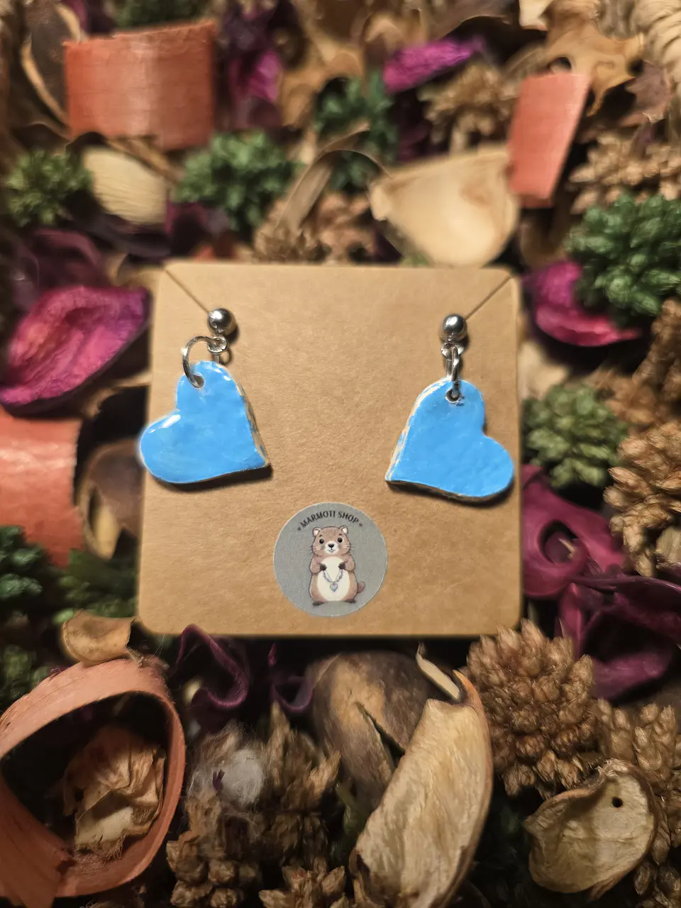 Pendientes Heart Blu Punt 2