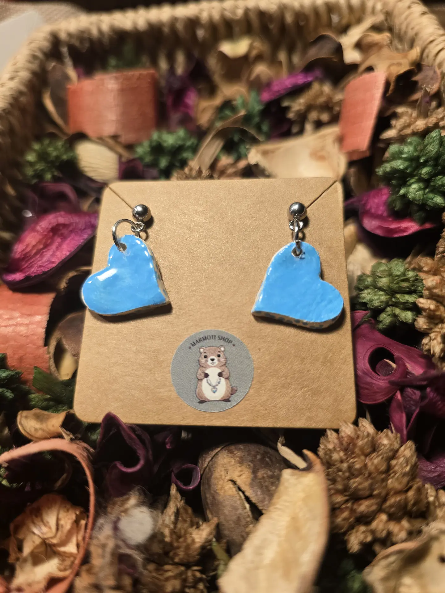 Pendientes Heart Blu Punt 1