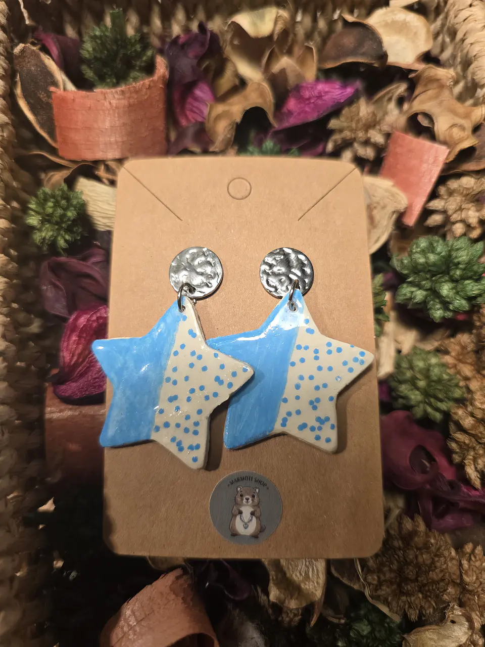 Pendientes Star Blu Punts 1